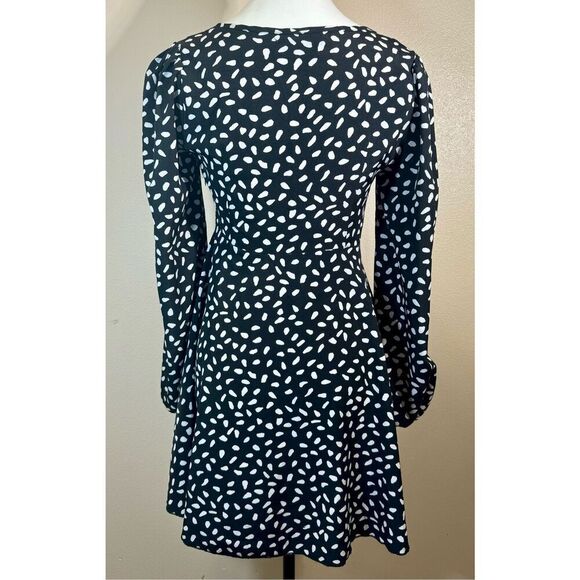 Olivier Goureau Front Tie Balloon Sleeve Flowy Women's Dress XS - Picture 5 of 12